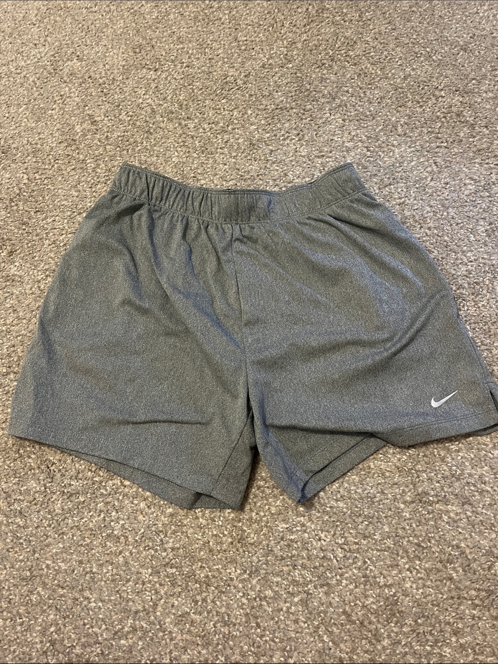 womens gray nike drifit shorts size medium